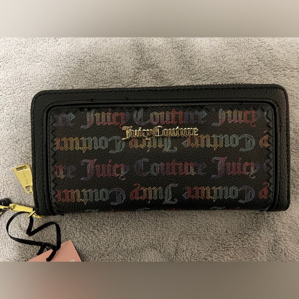 Juicy Couture Rainbow Black Wallet